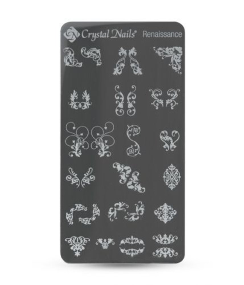 Crystal Nails Crystal Nails Stamping Plate Renaissance Crystal Nails Crystal Nails Stamping Plate Renaissance