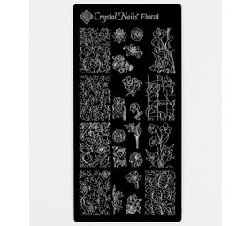 Crystal Nails Crystal Nails Stamping Plate Floral Crystal Nails Crystal Nails Stamping Plate Floral