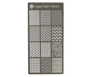 Crystal Nails Crystal Nails Stamping Plate Abstract Crystal Nails Crystal Nails Stamping Plate Abstract