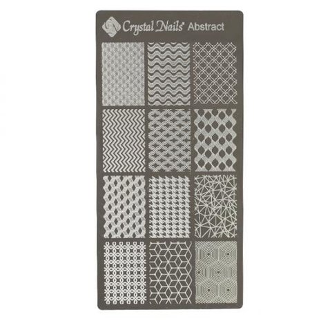 Crystal Nails Crystal Nails Stamping Plate Abstract Crystal Nails Crystal Nails Stamping Plate Abstract