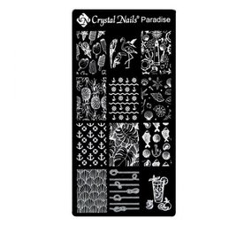 Crystal Nails Crystal Nails Stamping Plate Paradise Crystal Nails Crystal Nails Stamping Plate Paradise