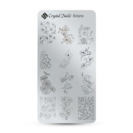 Crystal Nails Crystal Nails Stamping Plate Botanic Crystal Nails Crystal Nails Stamping Plate Botanic
