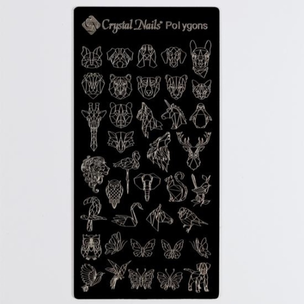 Crystal Nails Crystal Nails Stamping Plate Polygons Crystal Nails Crystal Nails Stamping Plate Polygons