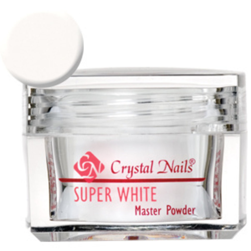 Crystal Nails Crystal Nails Acryl Master Powder Super White 28 gram Crystal Nails Crystal Nails Acryl Master Powder Super White 28 gram
