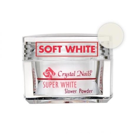 Crystal Nails Crystal Nails Acryl Slower Powder Soft White 28 gr Crystal Nails Crystal Nails Acryl Slower Powder Soft White 28 gr