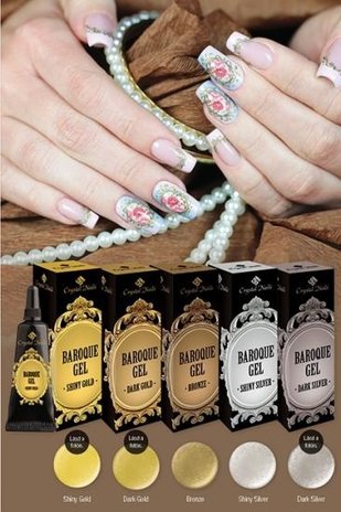 Crystal Nails Crystal Nails Baroque Gel Dark Silver Crystal Nails Crystal Nails Baroque Gel Dark Silver