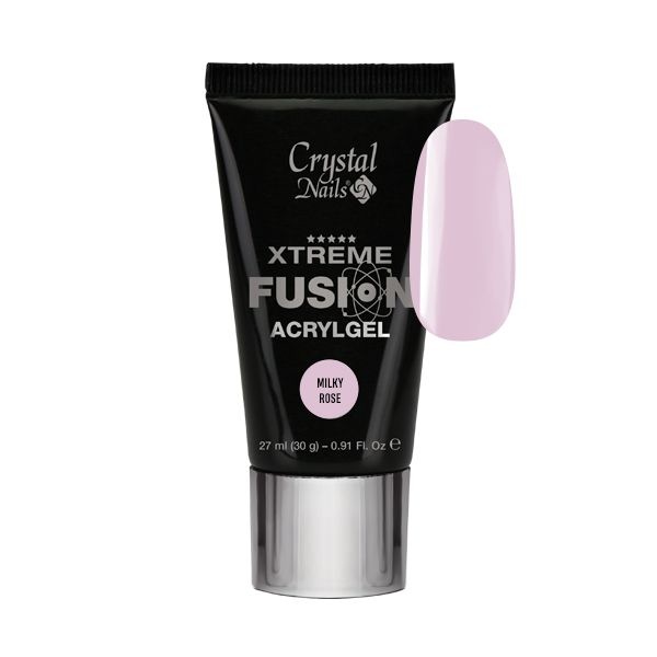 Crystal Nails Xtreme Fusion Milky Rose 30 gr Nagelgroothandel.nl