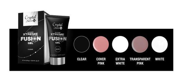 Crystal Nails Crystal Nails Xtreme Fusion AcrylGel White Renewed 30 gr - TPO/HEMA vrij Crystal Nails Crystal Nails Xtreme Fusion AcrylGel White Renewed 30 gr - TPO/HEMA vrij