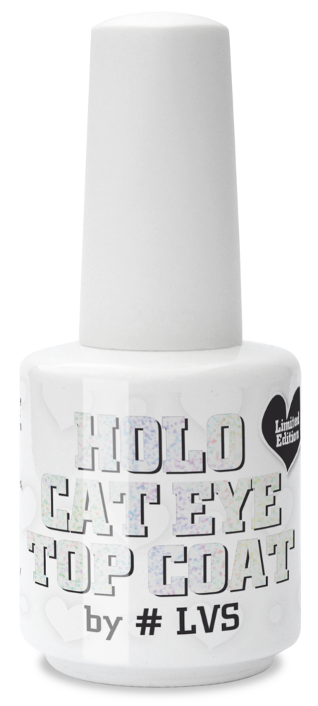 LoveNess LoveNess Holo Cat Eye Top Coat by #LVS 15 ml (Limited Edition) *niet leverbaar* LoveNess LoveNess Holo Cat Eye Top Coat by #LVS 15 ml (Limited Edition) *niet leverbaar*