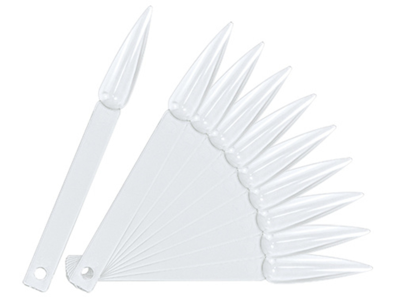 PBP PBP STILETTO Tips CLEAR voor kleuren waaier-ring (10 stuks) PBP PBP STILETTO Tips CLEAR voor kleuren waaier-ring (10 stuks)