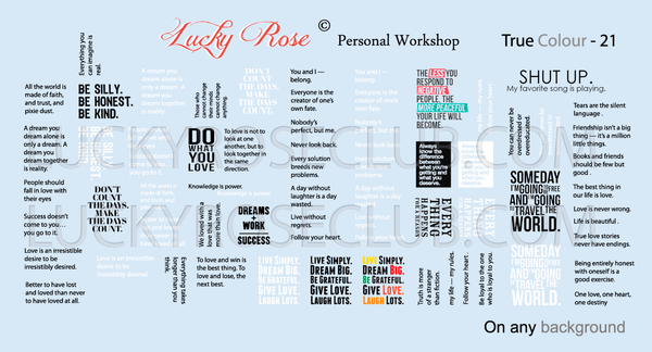 LoveNess Loveness Water Decal True Color 21 (LOTC21) LoveNess Loveness Water Decal True Color 21 (LOTC21)