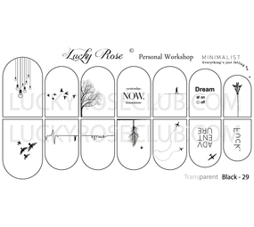 LoveNess Loveness Water Decal Black Series 29 (LOB29) LoveNess Loveness Water Decal Black Series 29 (LOB29)