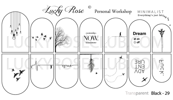 LoveNess Loveness Water Decal Black Series 29 (LOB29) LoveNess Loveness Water Decal Black Series 29 (LOB29)