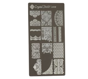 Crystal Nails Crystal Nails Stamping Plate Lace *momenteel niet leverbaar* Crystal Nails Crystal Nails Stamping Plate Lace *momenteel niet leverbaar*
