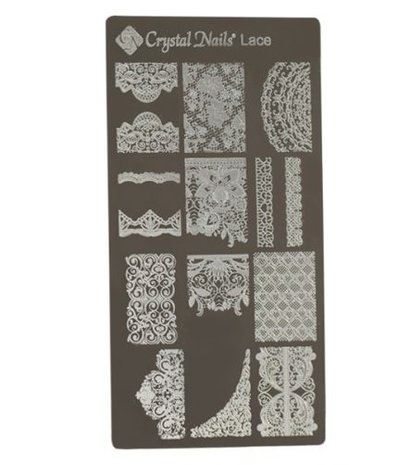 Crystal Nails Crystal Nails Stamping Plate Lace Crystal Nails Crystal Nails Stamping Plate Lace