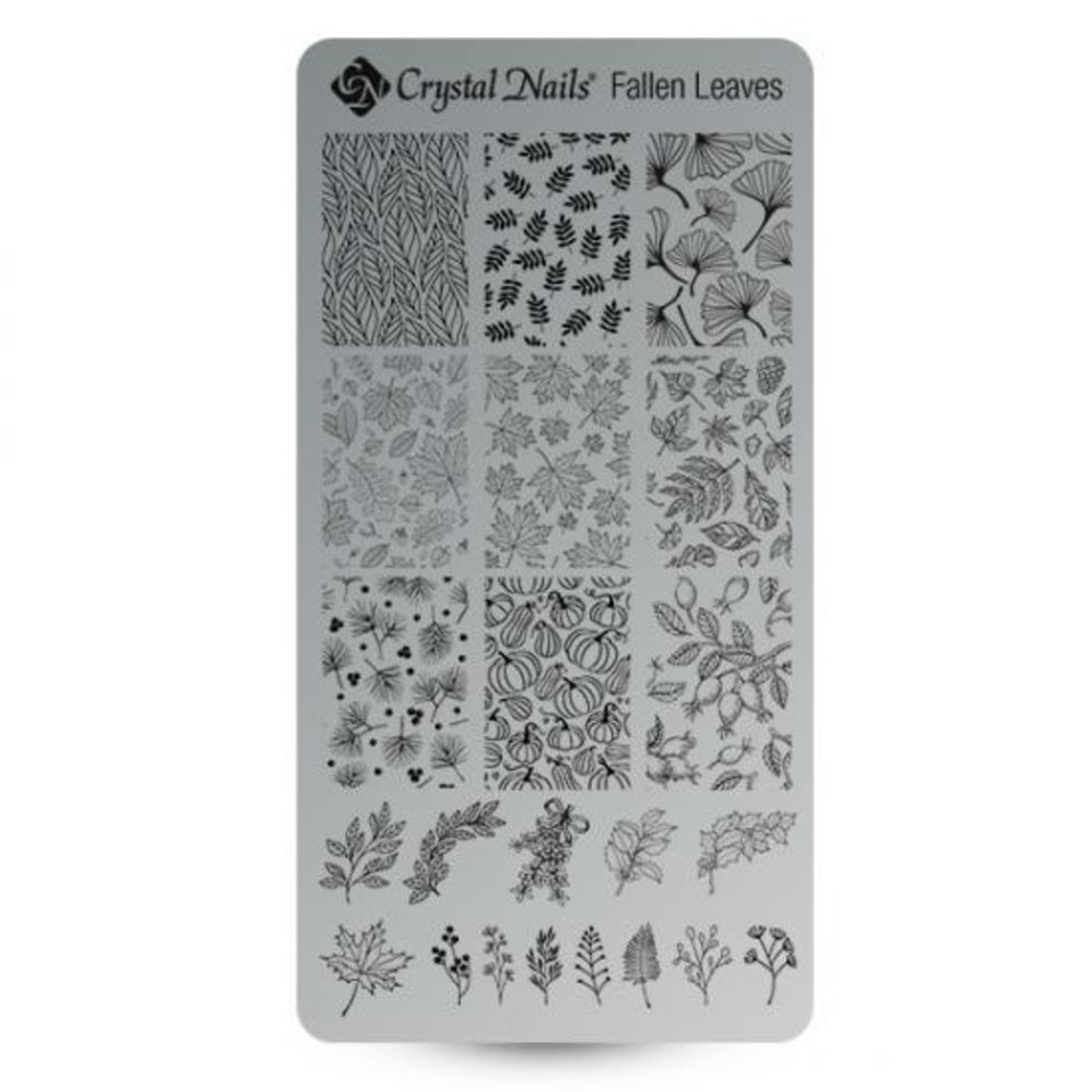 Crystal Nails Crystal Nails Stamping Plate Fallen Leaves Crystal Nails Crystal Nails Stamping Plate Fallen Leaves
