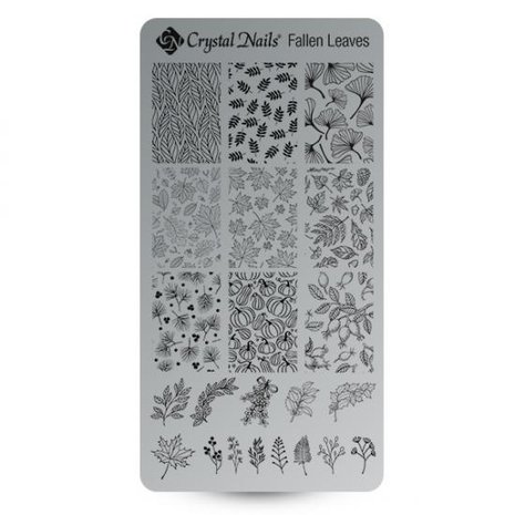 Crystal Nails Crystal Nails Stamping Plate Fallen Leaves Crystal Nails Crystal Nails Stamping Plate Fallen Leaves