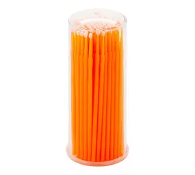 Pure Lashes Pure Lashes Microbrushes ROUND 2 mm (oranje) 100 stuks Pure Lashes Pure Lashes Microbrushes ROUND 2 mm (oranje) 100 stuks