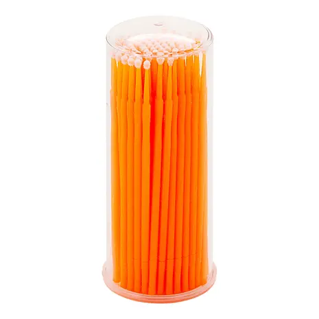 Pure Lashes Pure Lashes Microbrushes ROUND 2 mm (oranje) 100 stuks Pure Lashes Pure Lashes Microbrushes ROUND 2 mm (oranje) 100 stuks