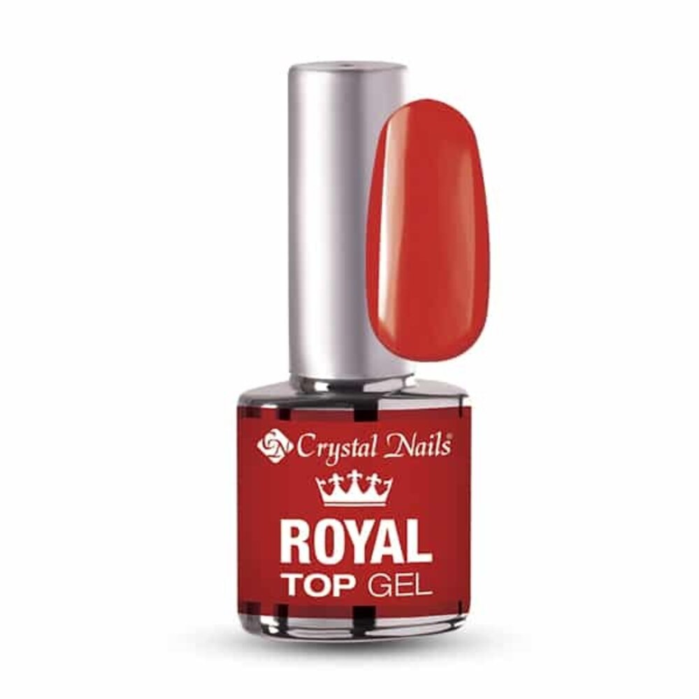 Crystal Nails Crystal Nails Royal Top Gel 4 ml 007- Sunset Red TPO vrij