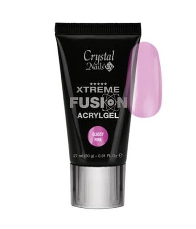 Crystal Nails Crystal Nails Xtreme Fusion AcrylGel Glassy Pink 30 gr - TPO/HEMA vrij *niet leverbaar* Crystal Nails Crystal Nails Xtreme Fusion AcrylGel Glassy Pink 30 gr - TPO/HEMA vrij *niet leverbaar*
