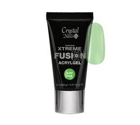 Crystal Nails Crystal Nails Xtreme Fusion AcrylGel Glassy Green 30 gr -TPO/HEMA vrij Crystal Nails Crystal Nails Xtreme Fusion AcrylGel Glassy Green 30 gr -TPO/HEMA vrij