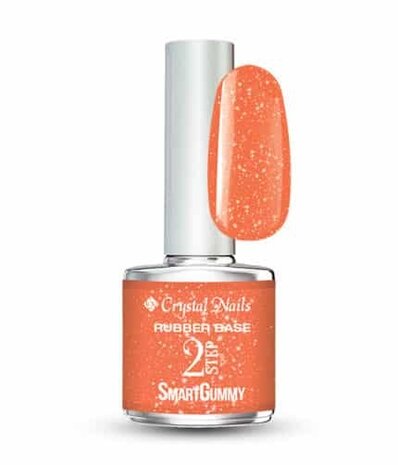 Crystal Nails Crystal Nails SmartGummy Rubber Base Gel Nr25 Sunshine Orange 8 ml Crystal Nails Crystal Nails SmartGummy Rubber Base Gel Nr25 Sunshine Orange 8 ml