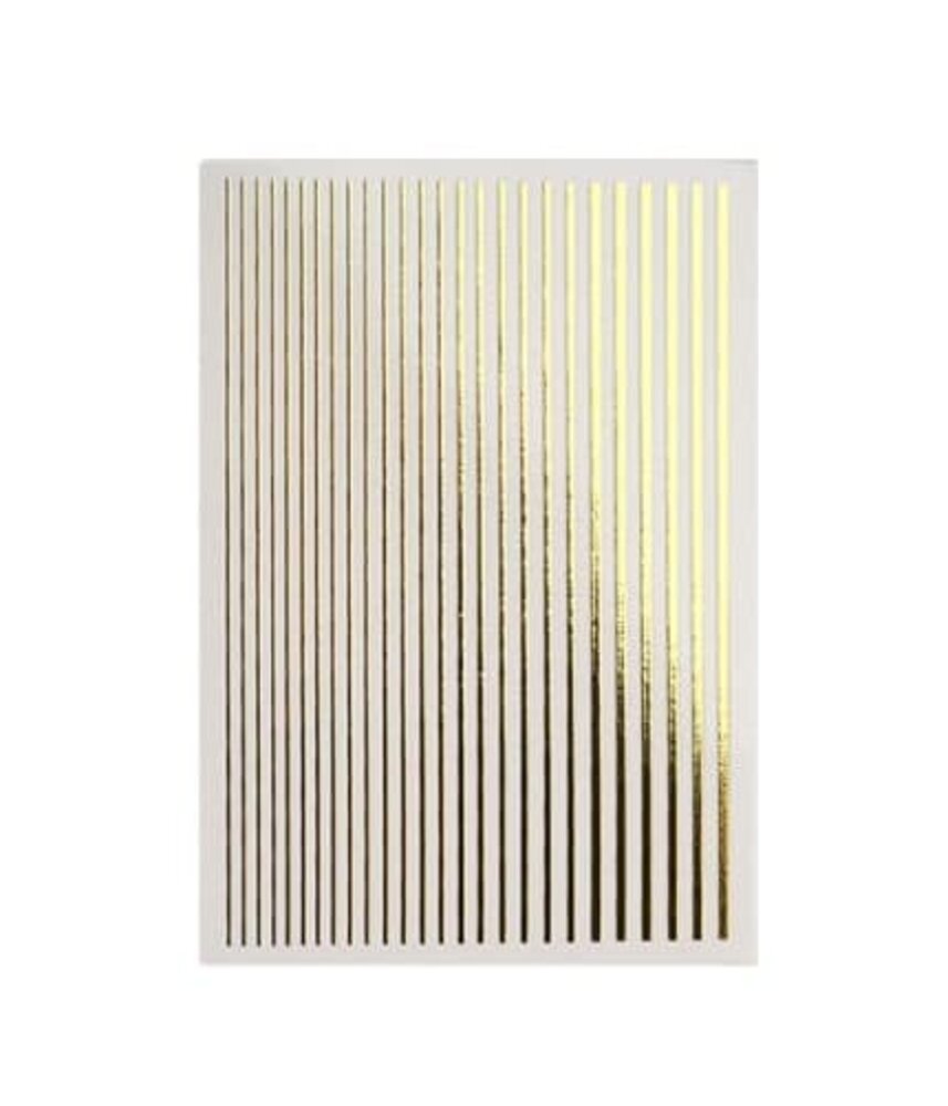 Florence Nails Florence Nails Nailart Sticker Gold Stripes Florence Nails Florence Nails Nailart Sticker Gold Stripes