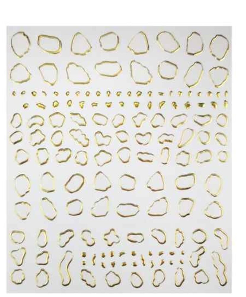 Florence Nails Florence Nails Nail Art Sticker Golden Art *niet leverbaar* Florence Nails Florence Nails Nail Art Sticker Golden Art *niet leverbaar*