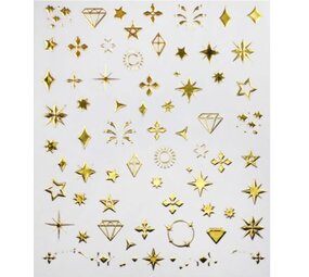 Florence Nails Florence Nails Nail Art Sticker Golden Stars Florence Nails Florence Nails Nail Art Sticker Golden Stars