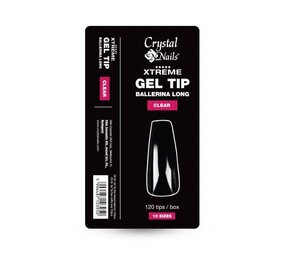 Crystal Nails Crystal Nails Xtreme Soft Gel Tip Box - Ballerina/Coffin Long Nr. 9 - 120 st Crystal Nails Crystal Nails Xtreme Soft Gel Tip Box - Ballerina/Coffin Long Nr. 9 - 120 st