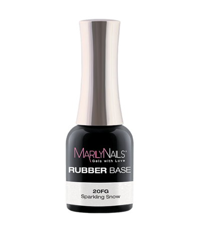 MarilyNails MarilyNails Rubberbase 20FG Sparkling Snow 7ml *niet leverbaar* MarilyNails MarilyNails Rubberbase 20FG Sparkling Snow 7ml *niet leverbaar*
