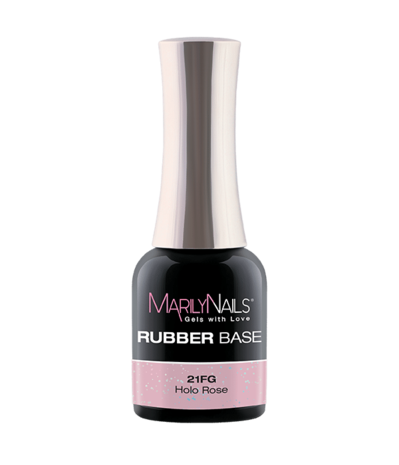 MarilyNails MarilyNails Rubberbase 21FG Holo Rose 7ml  *niet leverbaar* MarilyNails MarilyNails Rubberbase 21FG Holo Rose 7ml  *niet leverbaar*