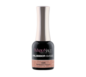 MarilyNails MarilyNails Rubberbase 23R Reflective Peach 7ml  *niet leverbaar* MarilyNails MarilyNails Rubberbase 23R Reflective Peach 7ml  *niet leverbaar*