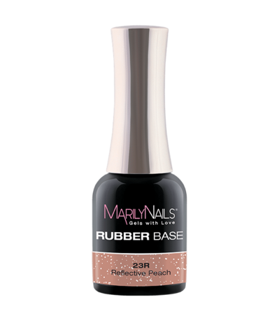 MarilyNails MarilyNails Rubberbase 23R Reflective Peach 7ml  *niet leverbaar* MarilyNails MarilyNails Rubberbase 23R Reflective Peach 7ml  *niet leverbaar*