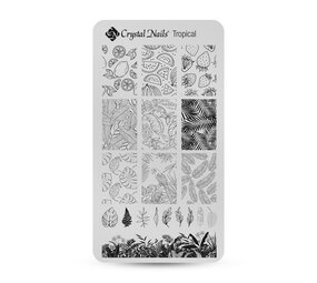 Crystal Nails Crystal Nails Stamping Plate Tropical