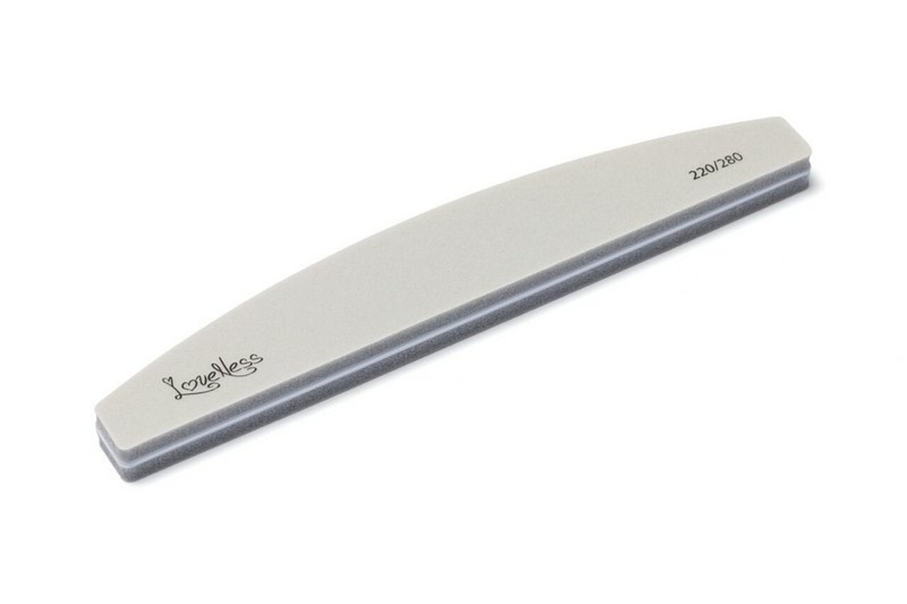 LoveNess LoveNess 220/280 Sanding Buffer Half Moon Grey (per stuk) LoveNess LoveNess 220/280 Sanding Buffer Half Moon Grey (per stuk)