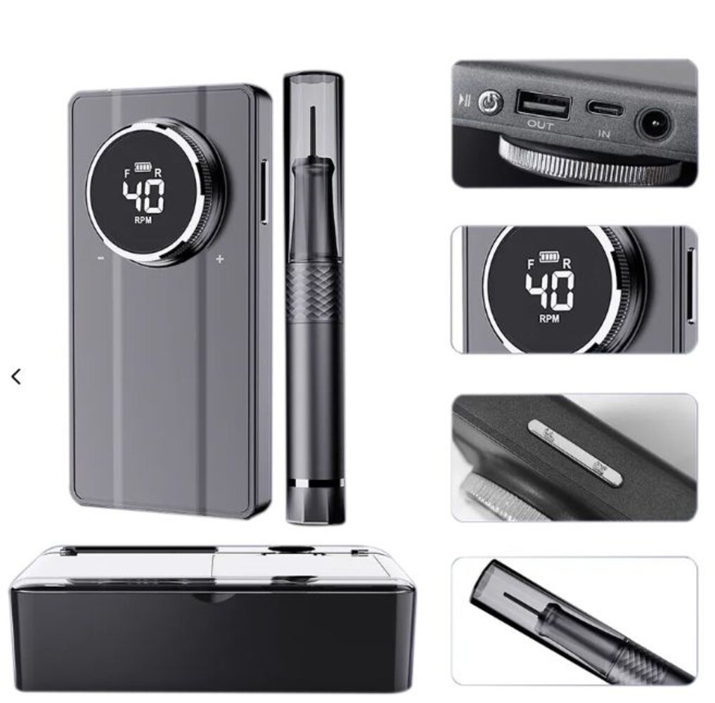 Florence Nails Florence Nails Draadloze Elektrische Nagelfrees | Wireless Naildrill Machine Florence Nails Florence Nails Draadloze Elektrische Nagelfrees | Wireless Naildrill Machine