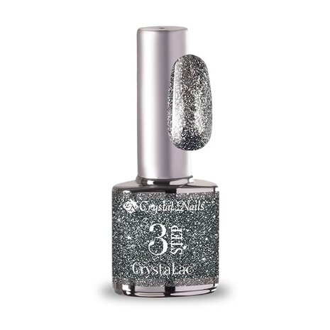 Crystal Nails Crystal Nails 3 step Crystalac 3S205 Full Platinum - Sparkling Graphite 8 ml Crystal Nails Crystal Nails 3 step Crystalac 3S205 Full Platinum - Sparkling Graphite 8 ml