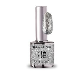 Crystal Nails Crystal Nails 3 step Crystalac 3S206 Full Platinum - Shimmering Silver 8 ml - *niet leverbaar*