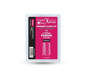 Crystal Nails Crystal Nails Xtreme Fusion AcrylGel Reverse Tips Clear Half Square Nr. 3 (120 pcs) Crystal Nails Crystal Nails Xtreme Fusion AcrylGel Reverse Tips Clear Half Square Nr. 3 (120 pcs)