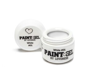 LoveNess LoveNess Paint Gel #01 White 5 gr TPO/HEMA vrij