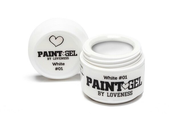 LoveNess LoveNess Paint Gel #01 White 5 gr TPO/HEMA vrij LoveNess LoveNess Paint Gel #01 White 5 gr TPO/HEMA vrij