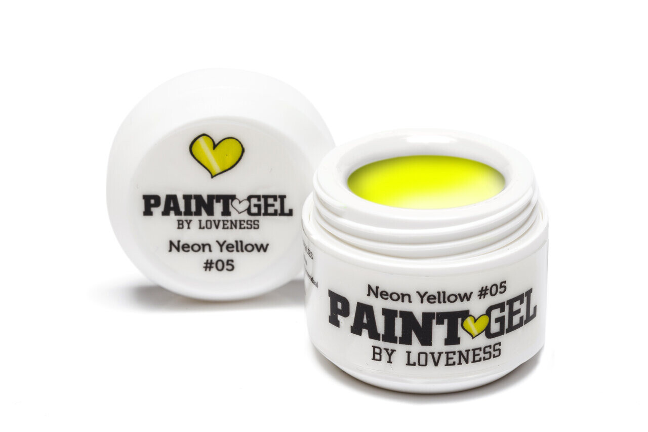 LoveNess LoveNess Paint Gel #05 Neon Yellow 5 gr TPO/HEMA vrij