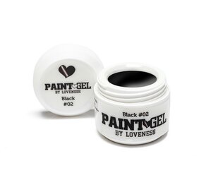 LoveNess LoveNess Paint Gel #02 Black 5 gr TPO/HEMA vrij LoveNess LoveNess Paint Gel #02 Black 5 gr TPO/HEMA vrij