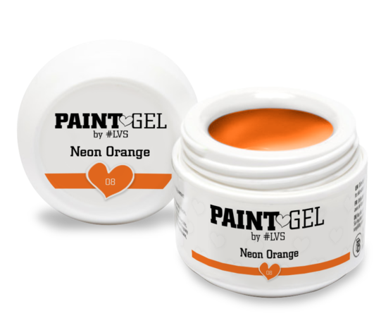LoveNess LoveNess Paint Gel #08 Neon Orange 5 gr TPO/HEMA vrij LoveNess LoveNess Paint Gel #08 Neon Orange 5 gr TPO/HEMA vrij