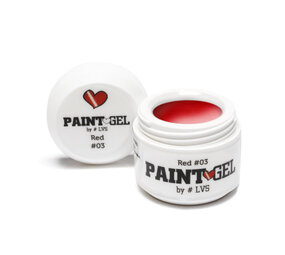 LoveNess LoveNess Paint Gel #03 Red 5 gr TPO/HEMA vrij LoveNess LoveNess Paint Gel #03 Red 5 gr TPO/HEMA vrij