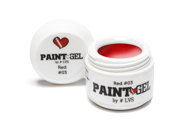 LoveNess LoveNess Paint Gel #03 Red 5 gr TPO/HEMA vrij