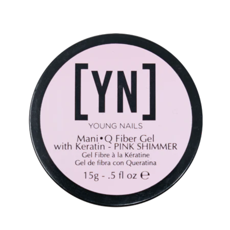 Young Nails Young Nails ManiQ Fiber Gel (met keratine) Pink Shimmer 15 gram JAR  *niet leverbaar* Young Nails Young Nails ManiQ Fiber Gel (met keratine) Pink Shimmer 15 gram JAR  *niet leverbaar*
