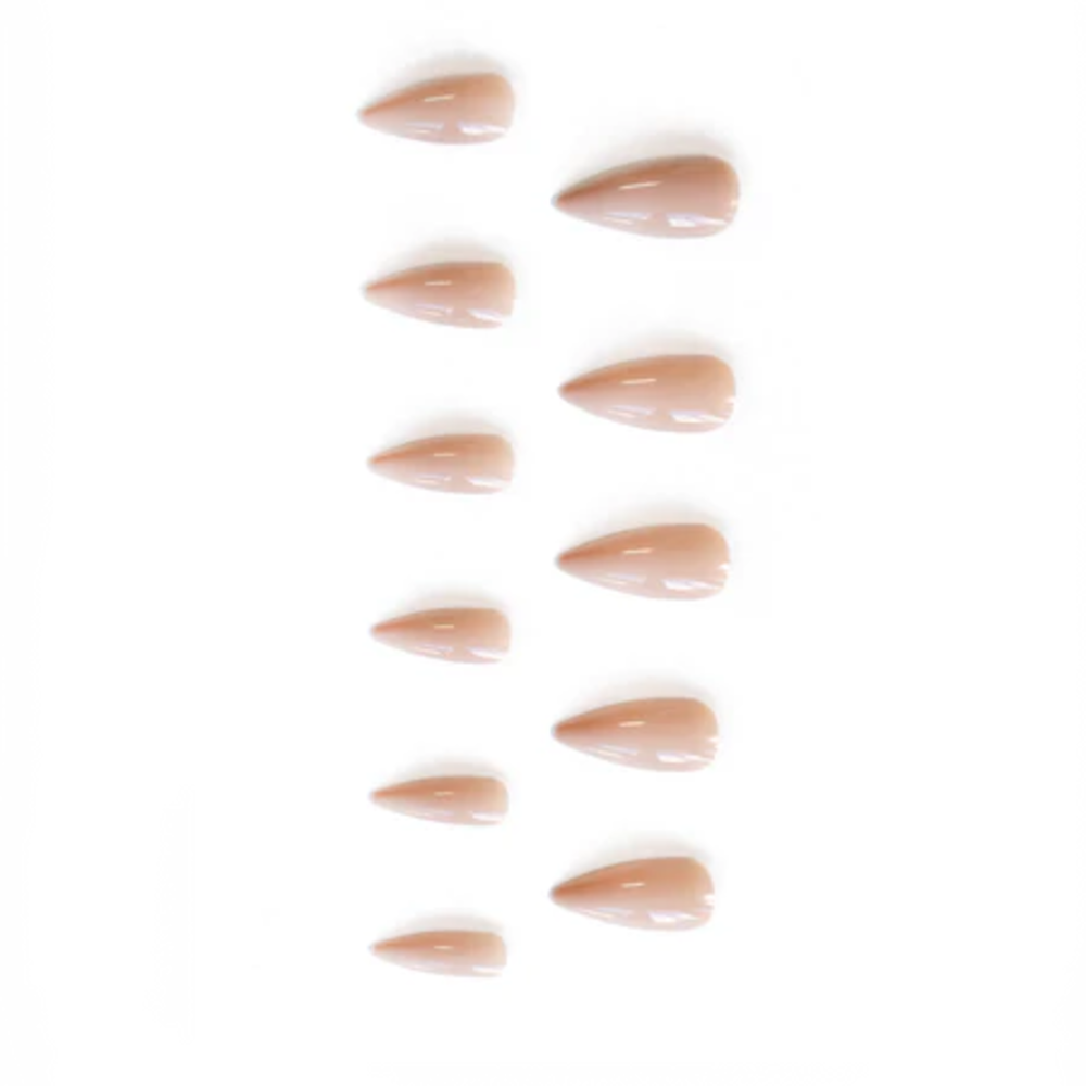 Young Nails Young Nails Full Cover Nude Beige Medium Almond Tips 550 stuks Young Nails Young Nails Full Cover Nude Beige Medium Almond Tips 550 stuks